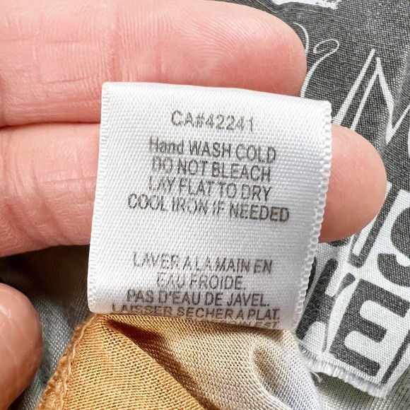 Young Fabulous & Broke Dip Dye Orange Blue Grey Ombre Tank Top Racer Back Sz S - Picture 8 of 10